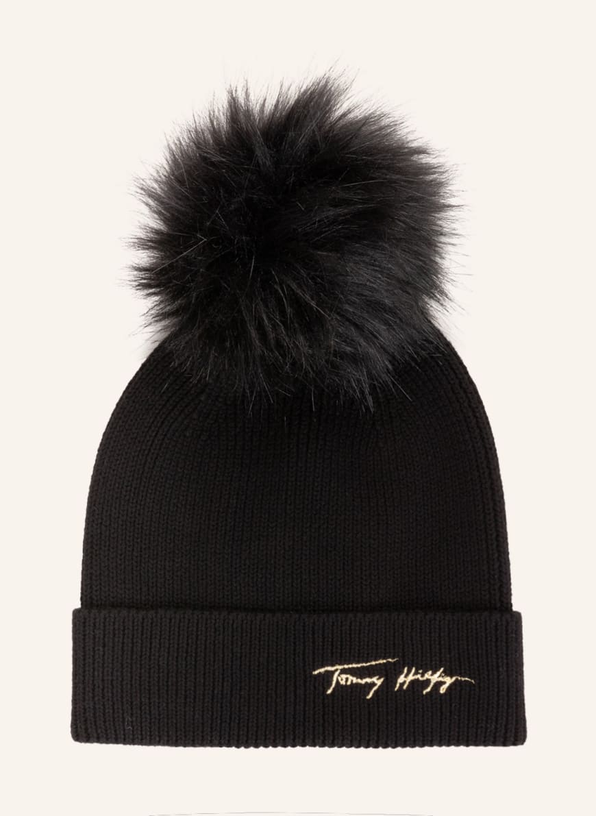 TOMMY HILFIGER Beanie in black 