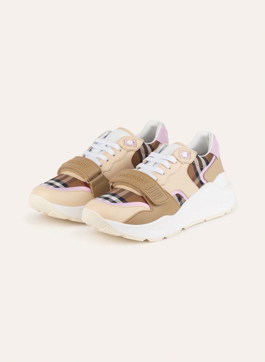 BURBERRY Sneakers RAMSEY, Color: LIGHT BROWN/ LIGHT PINK/ BROWN (Image 1)