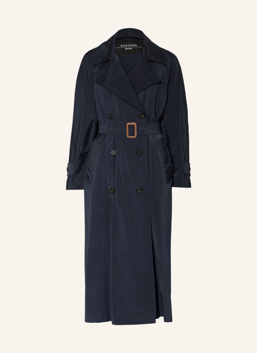 WEEKEND MaxMara Trench coat STEGOLA, Color: DARK BLUE (Image 1)
