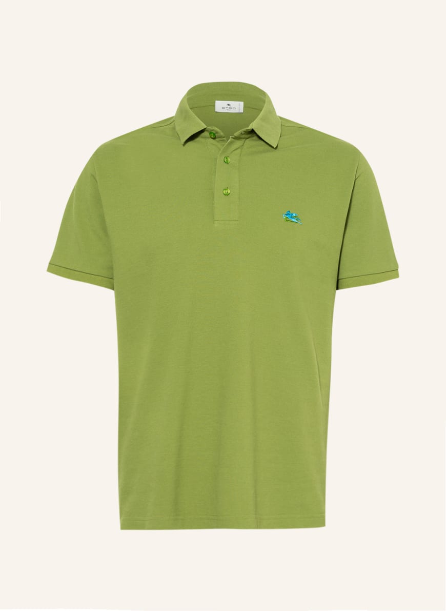 ETRO Piqué-Poloshirt, Farbe: GRÜN (Bild 1)