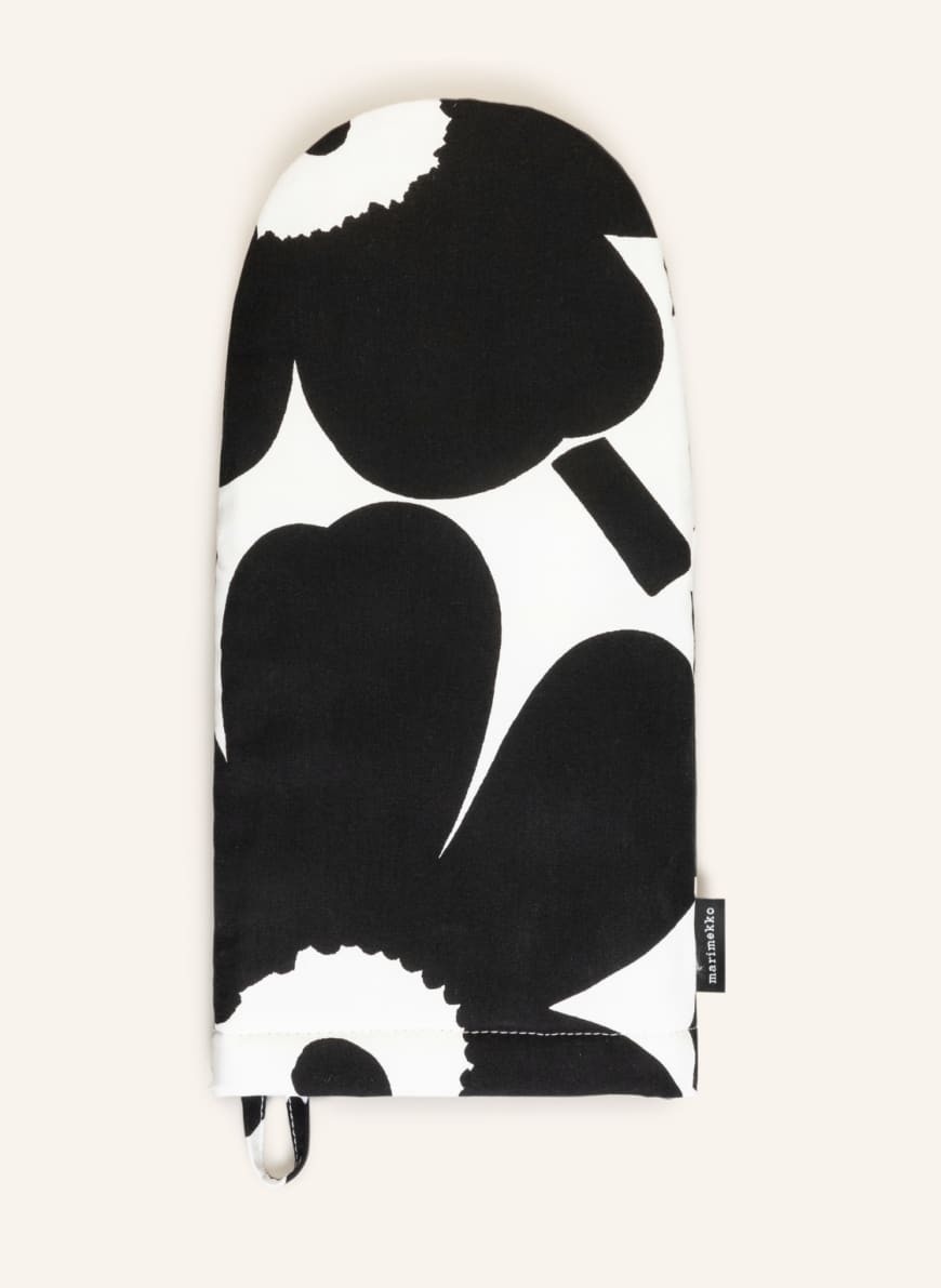 marimekko Oven glove PIENI UNIKKO in black/ white