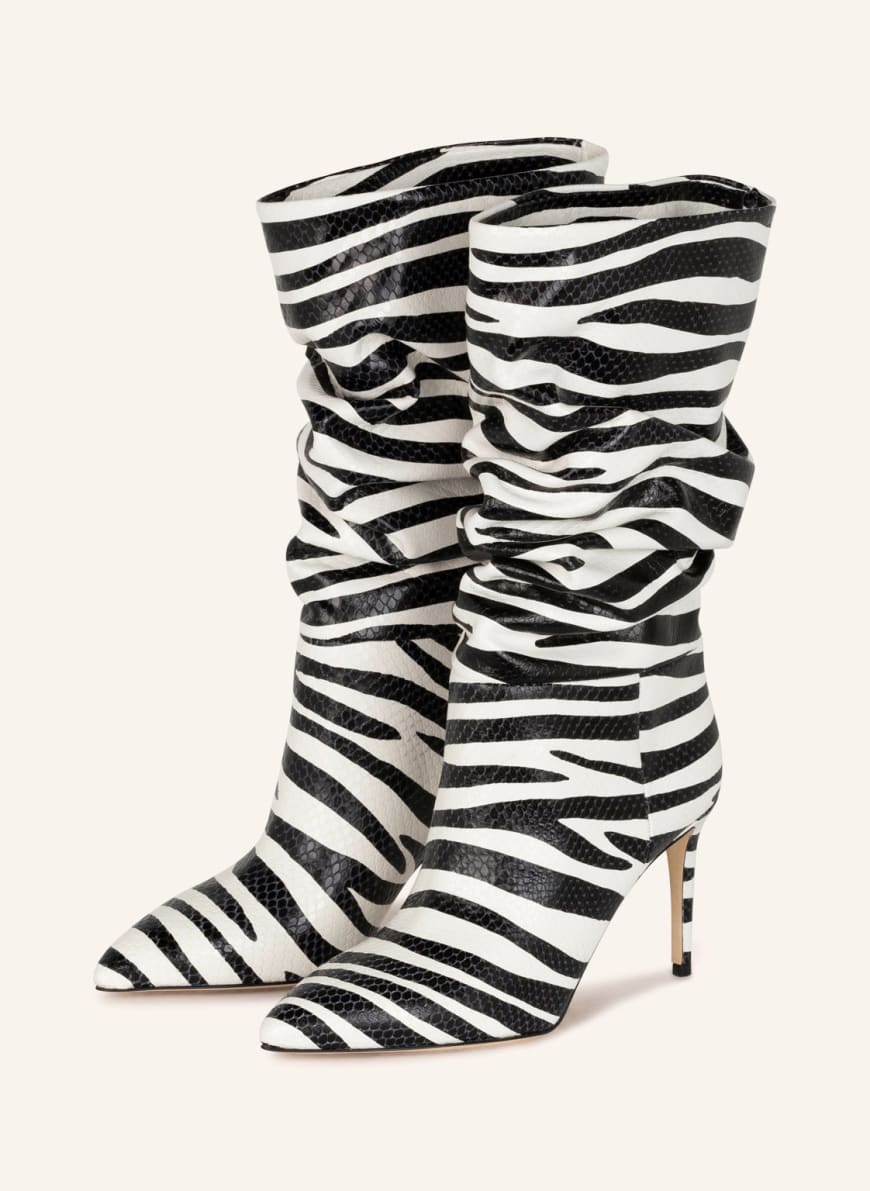 PARIS TEXAS Boots, Color: BLACK/ WHITE (Image 1)