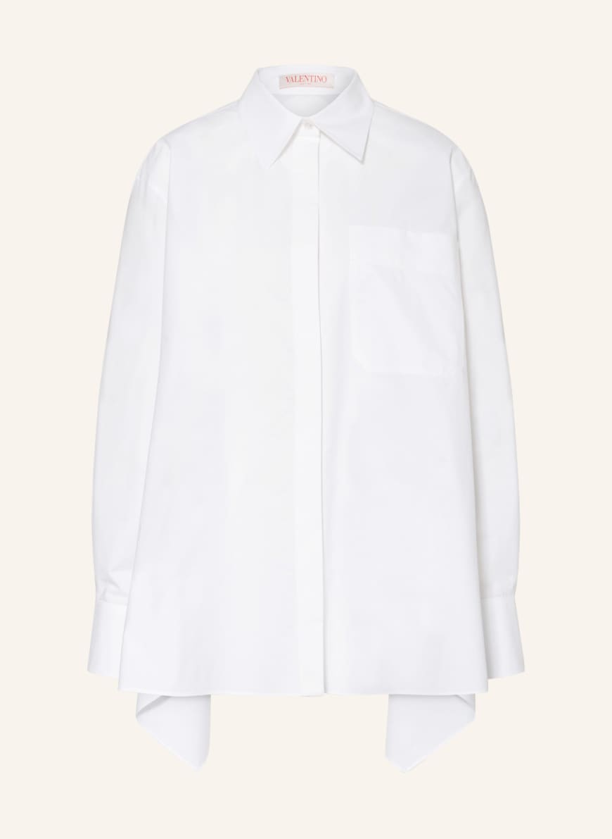 VALENTINO Oversized shirt blouse, Color: WHITE(Image 1)