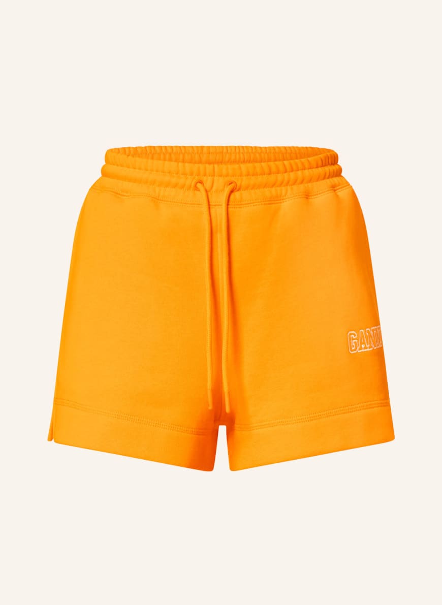 GANNI Sweat shorts in neon orange - Buy 