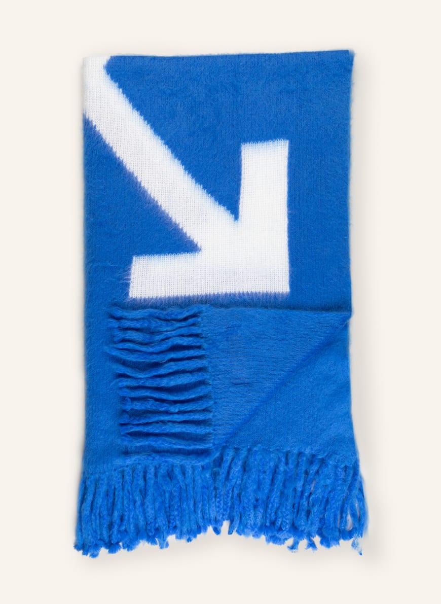 Off-White Home Throw, Color: BLUE/ WHITE(Image 1)