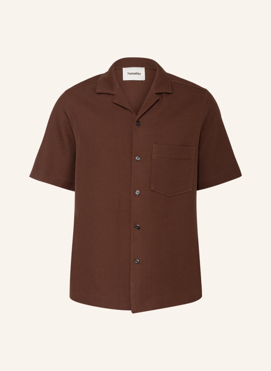 Nanushka Resort shirt comfort fit, Color: BROWN (Image 1)