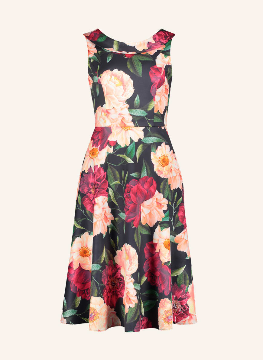 Vera Mont Cocktail dress, Color: RED/ GREEN/ LIGHT ORANGE (Image 1)