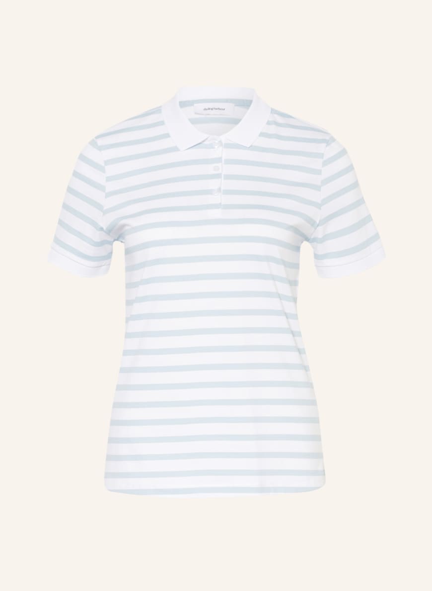 darling harbour Piqué polo shirt, Color: LIGHT BLUE/ WHITE (Image 1)
