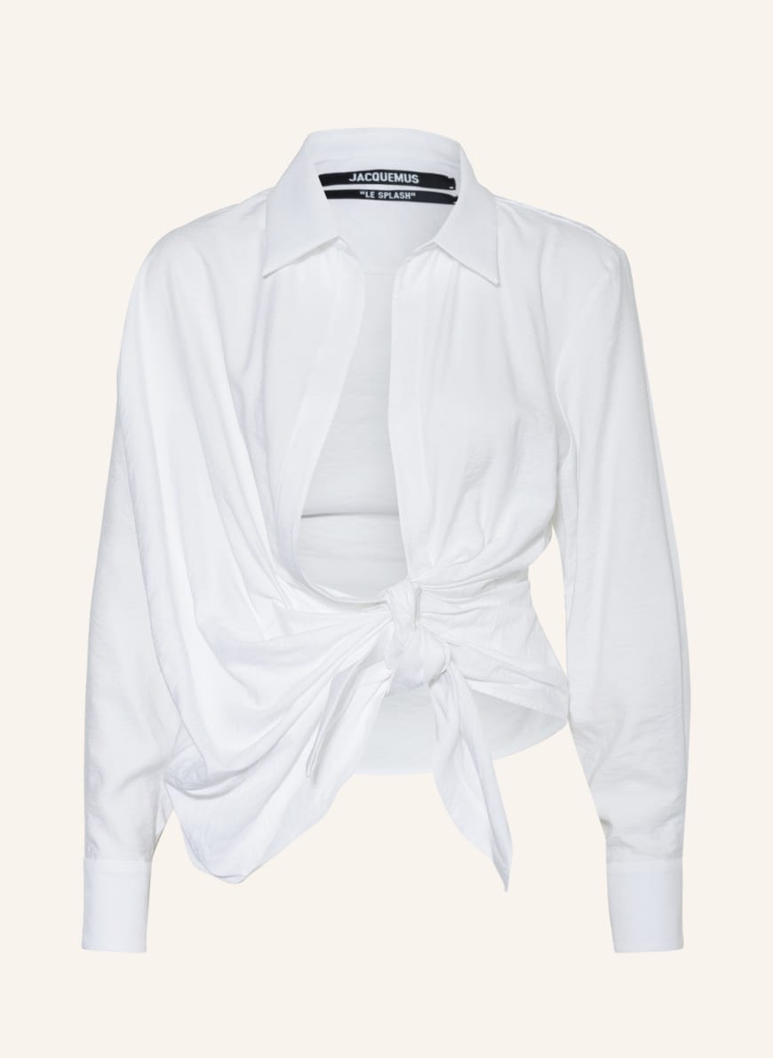 JACQUEMUS Blouse-style shirt LA CHEMISE BAHIA, Color: WHITE (Image 1)