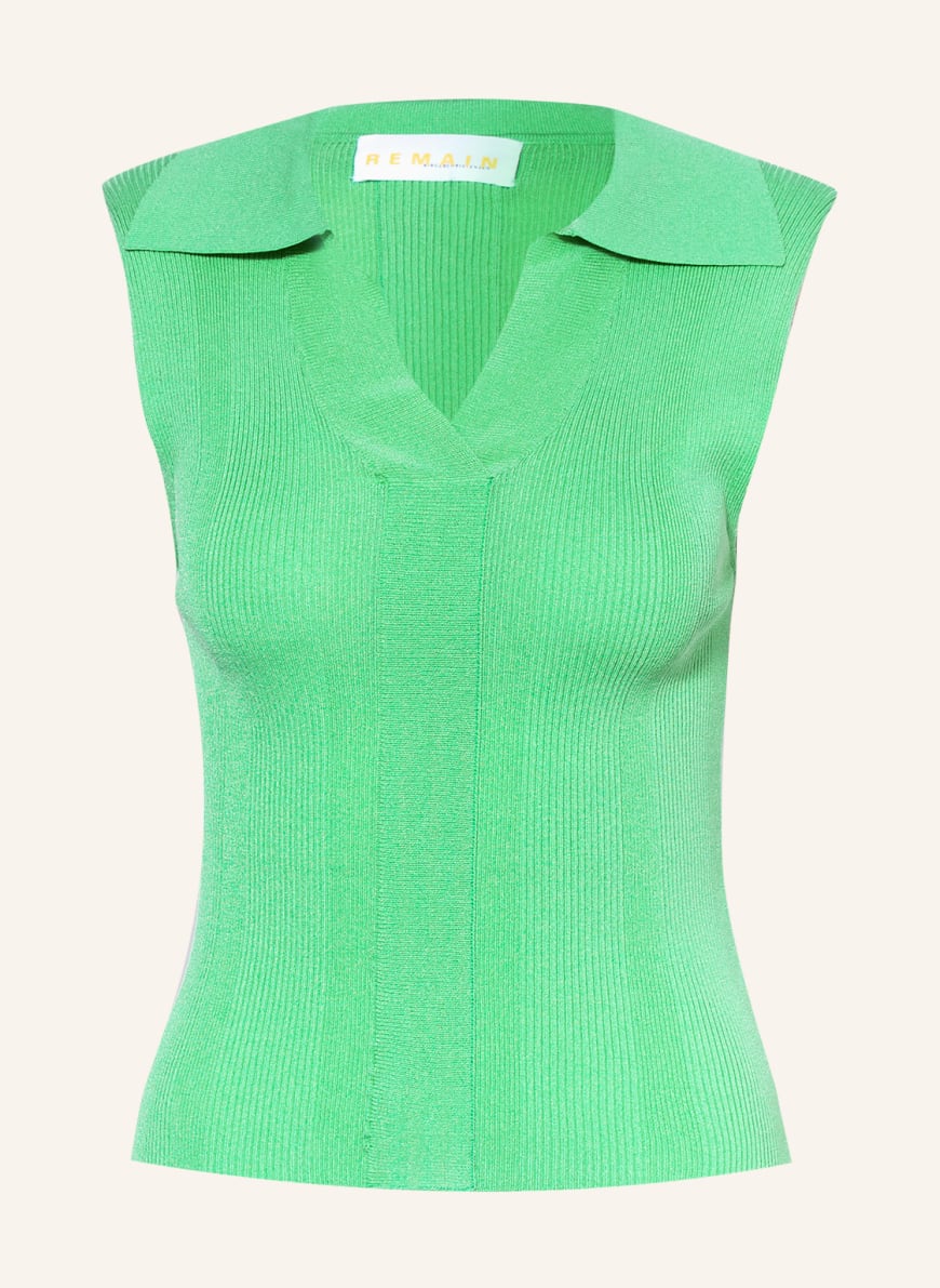 REMAIN BIRGER CHRISTENSEN Knit top JOY, Color: GREEN (Image 1)