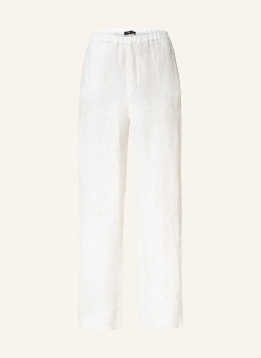 FABIANA FILIPPI Wide leg trousers made of linen, Color: WHITE (Image 1)