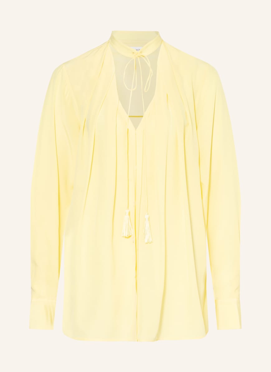 VICTORIABECKHAM Silk blouse, Color: LIGHT YELLOW (Image 1)