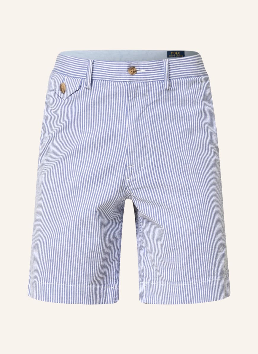 POLO RALPH LAUREN Shorts straight fit in blue/ white | Breuninger