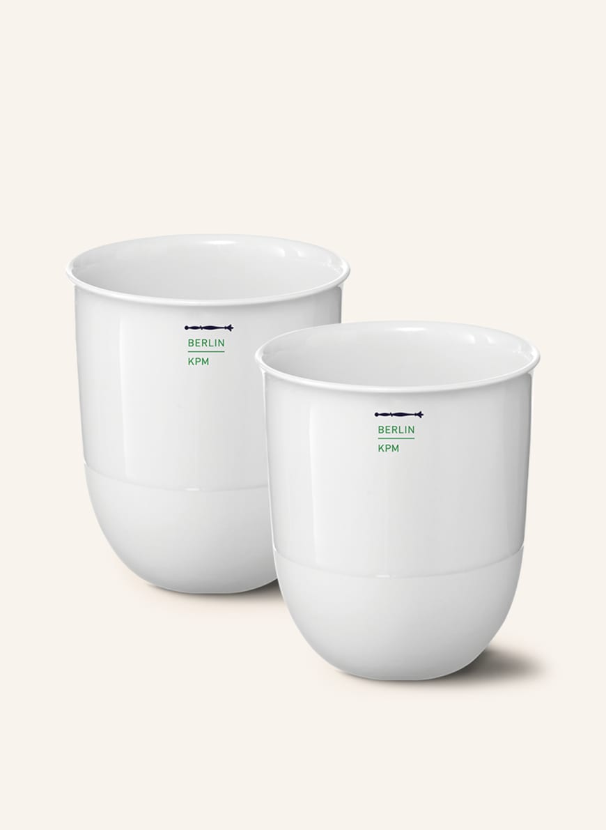 KPM Set of 2 cups NO. 1 LAB, Color: WHITE (Image 1)