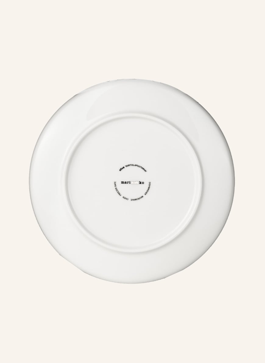 marimekko Set of 6 dessert plates OIVA/SIIRTOLAPUUTARHA in cream/ black |  Breuninger