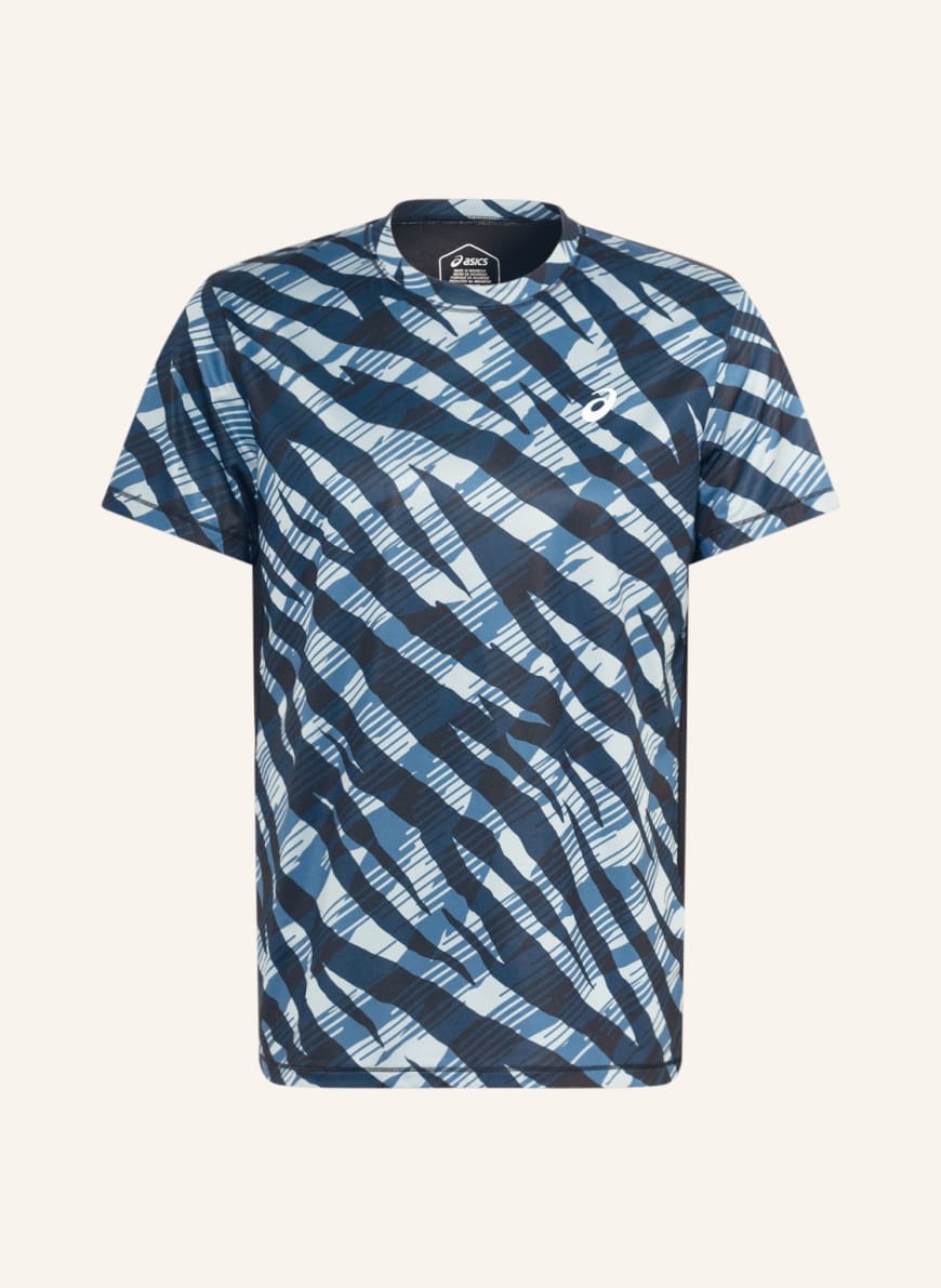 ASICS Running shirt WILD CAMO, Color: BLACK/ DARK BLUE/ LIGHT BLUE (Image 1)