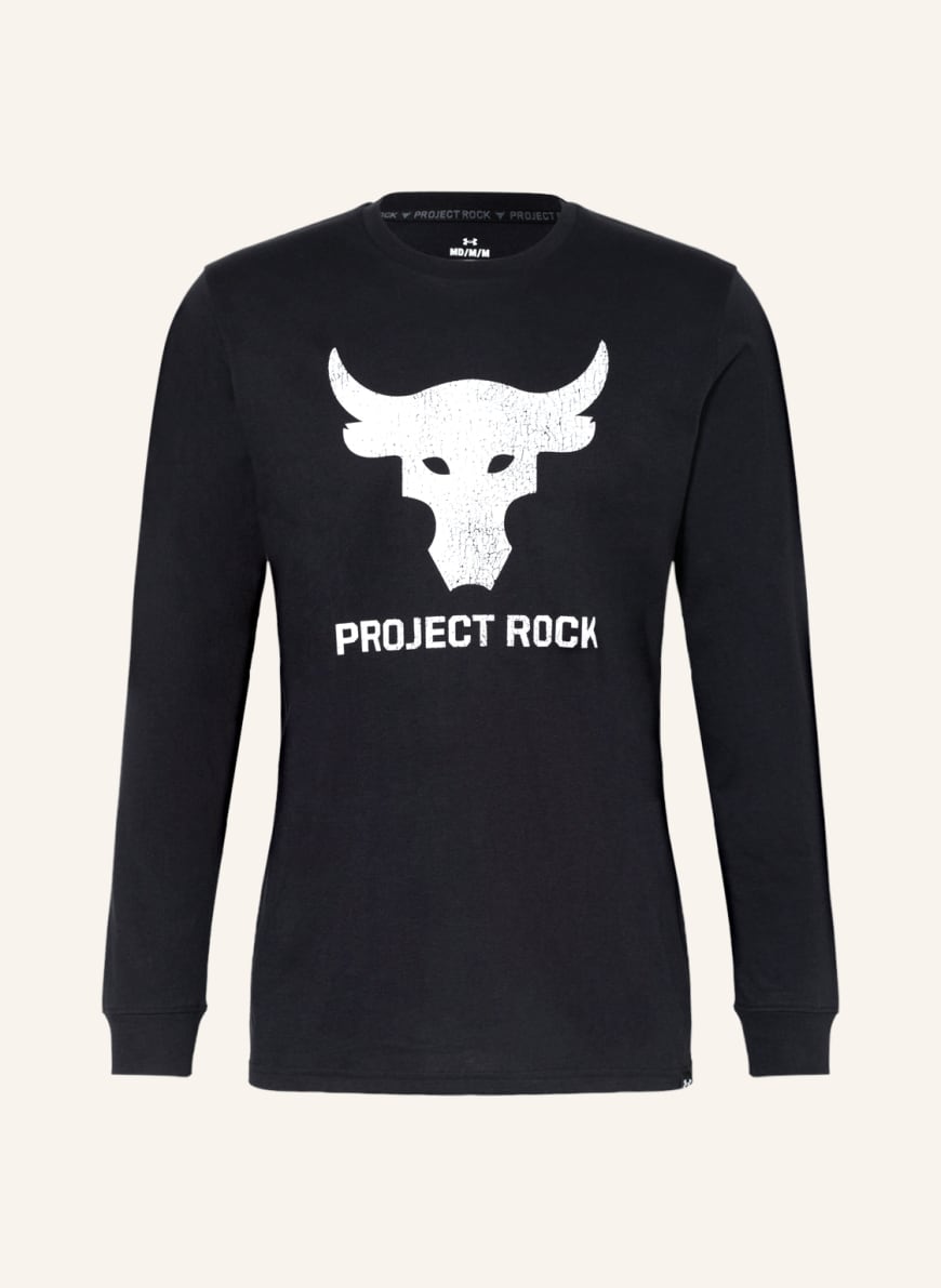 UNDER ARMOUR Long sleeve shirt PROJECT ROCK, Color: BLACK/ WHITE (Image 1)
