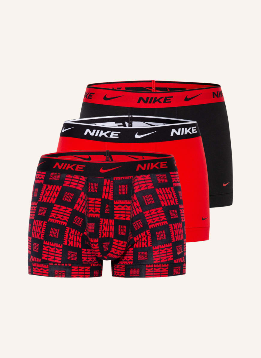 Nike 3er-Pack Boxershorts EVERDAY, Farbe: SCHWARZ/ ROT (Bild 1)