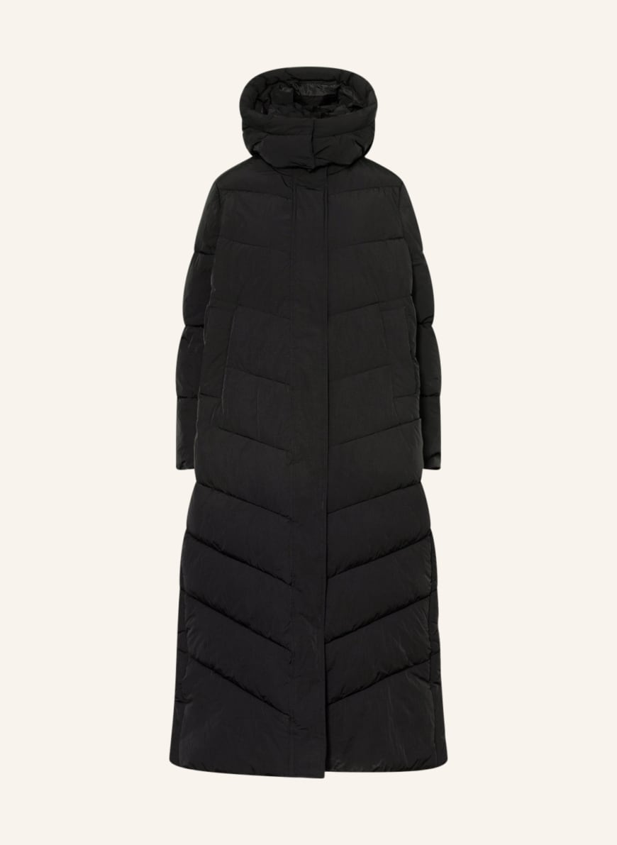Calvin Klein Quilted coat with removable hood, Color: BLACK(Image 1)
