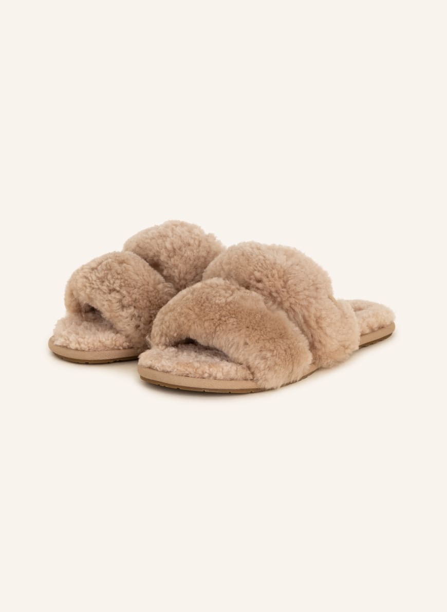 UGG Slippers MAXI CURLY SCUFFETTA , Color: BEIGE(Image 1)