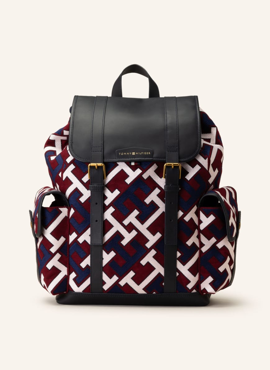 TOMMY HILFIGER Backpack, Color: DARK RED/ DARK BLUE/ WHITE (Image 1)
