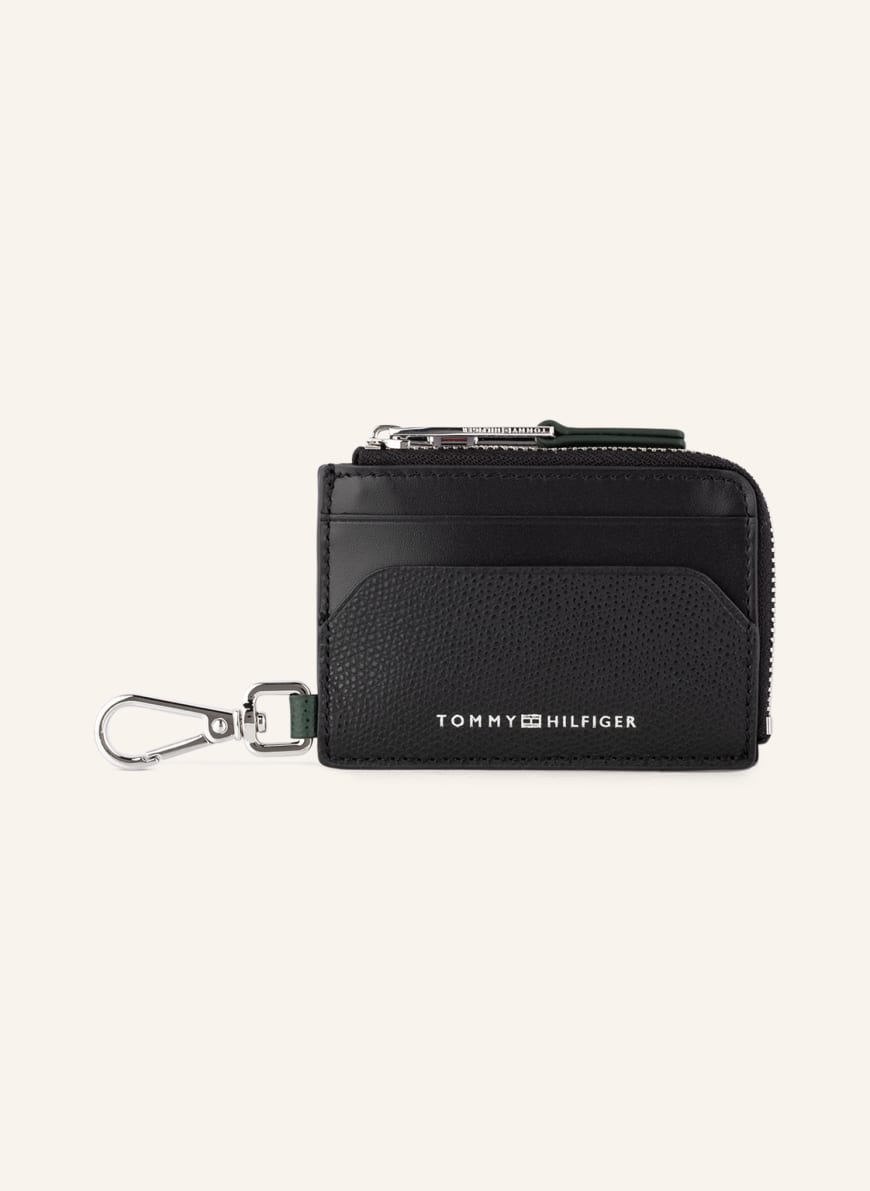 TOMMY HILFIGER Card case with coin compartment, Color: BLACK (Image 1)