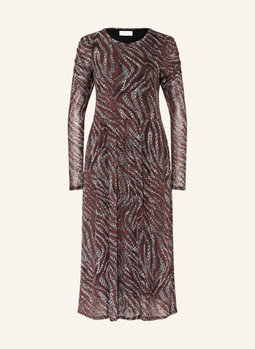 FREEQUENT Kleid FQPRIO, Farbe: DUNKELROT/ HELLGRAU/ SCHWARZ(Bild 1)