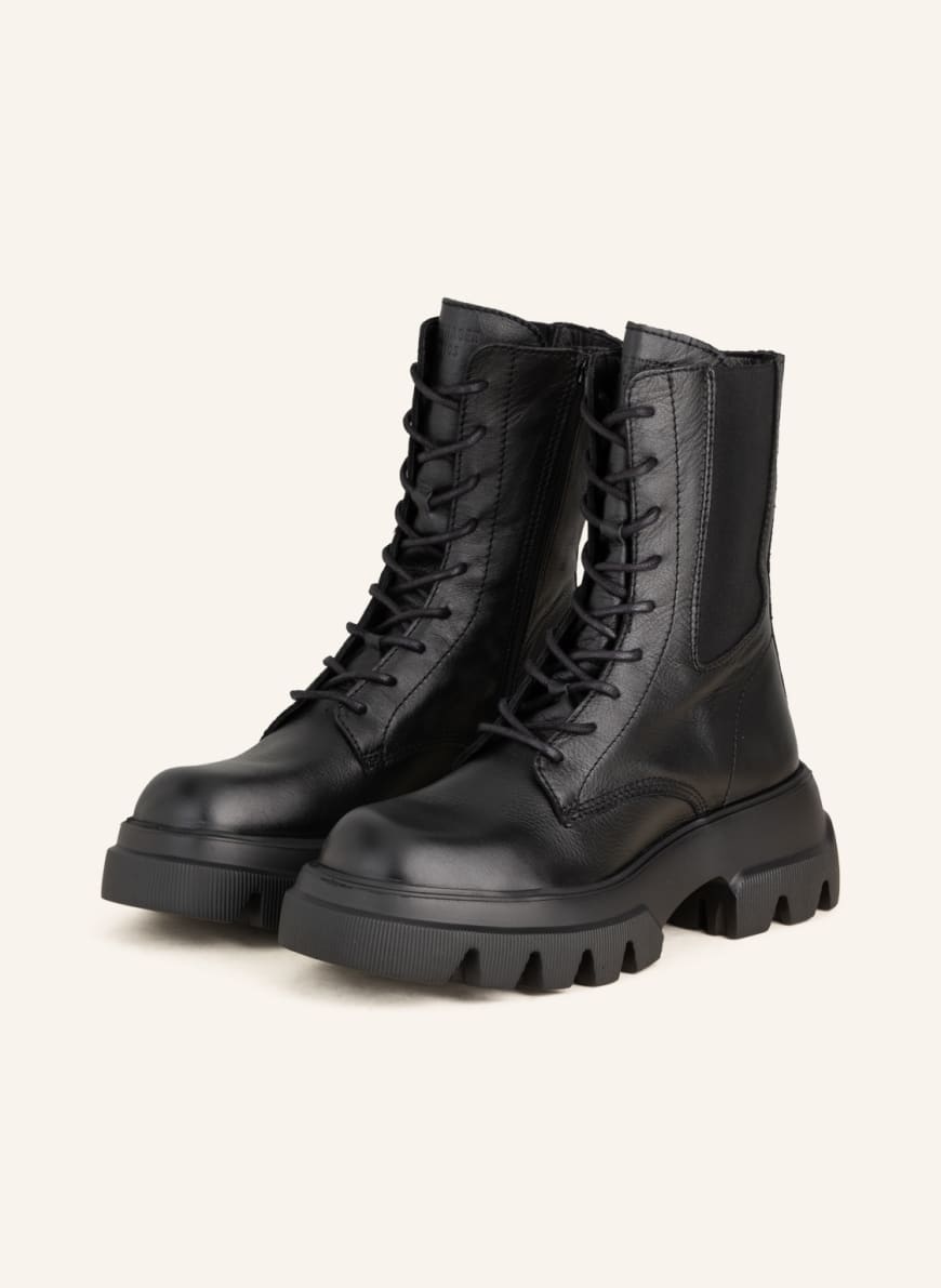 COPENHAGEN Lace-up boots CPH169, Color: BLACK(Image 1)