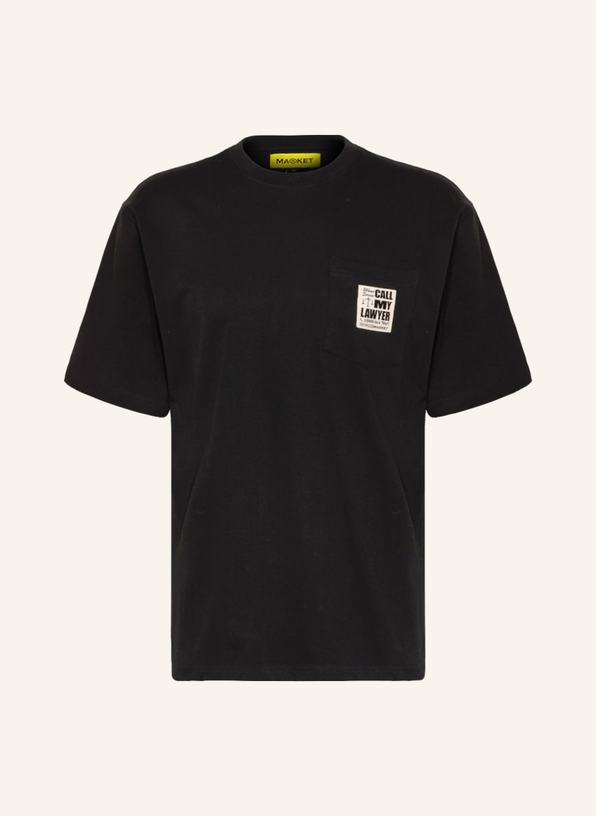 MARKET T-shirt, Color: BLACK (Image 1)