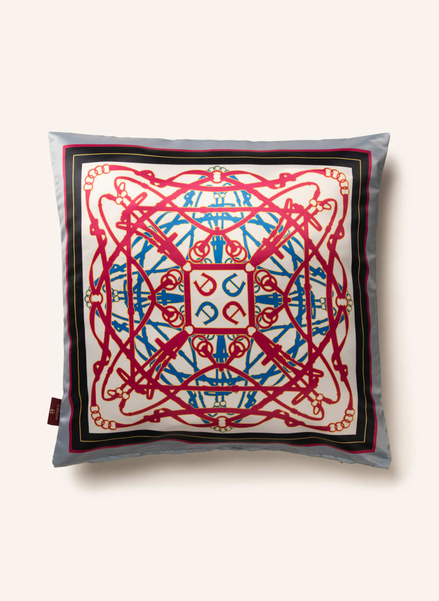 AIGNER Decorative cushion cover CARRÈ, Color: GRAY/ ECRU/ PINK (Image 1)