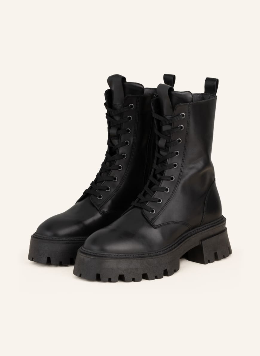 MRS & HUGS Lace-up boots, Color: BLACK (Image 1)