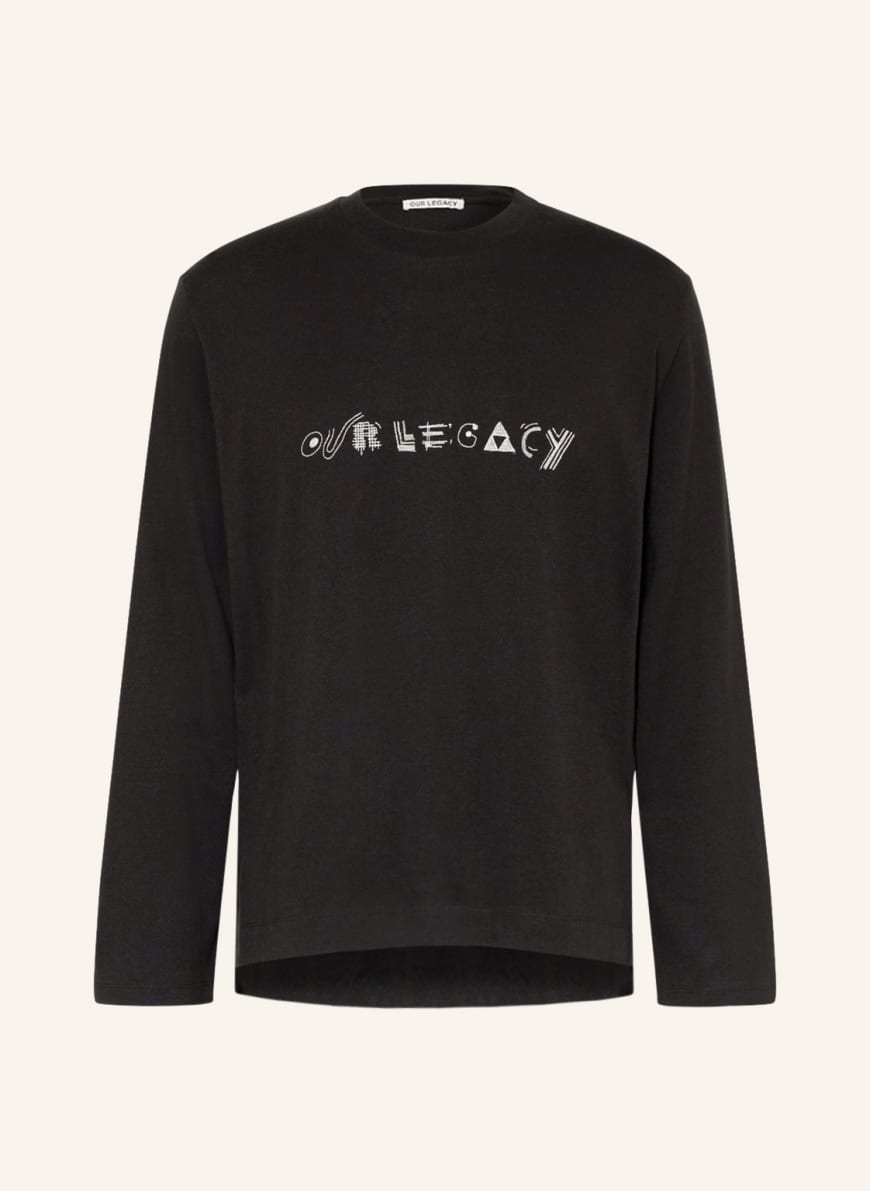 OUR LEGACY Long sleeve shirt, Color: BLACK(Image 1)