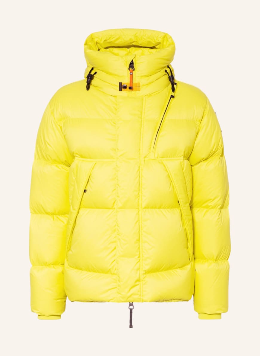 PARAJUMPERS Down jacket CLOUD, Color: NEON YELLOW (Image 1)