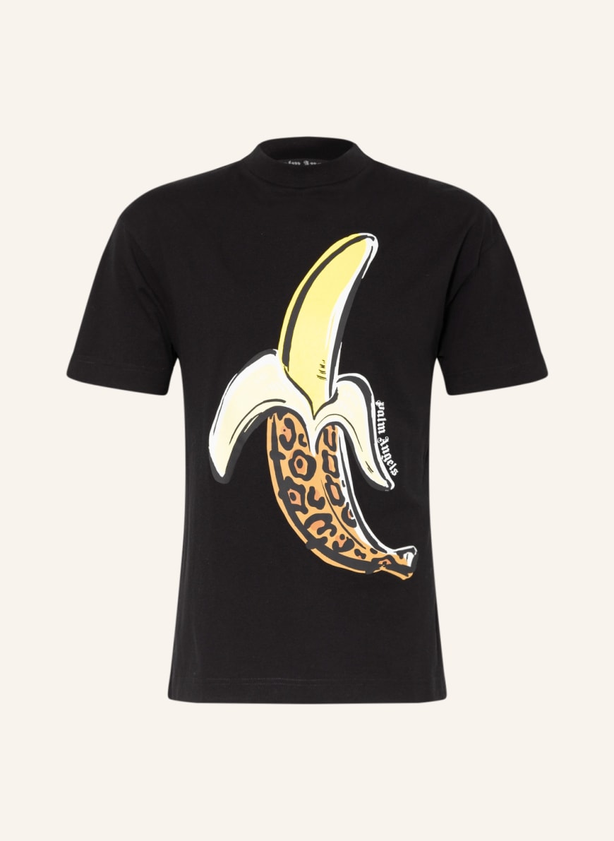 Palm Angels T-shirt, Color: BLACK/ YELLOW (Image 1)