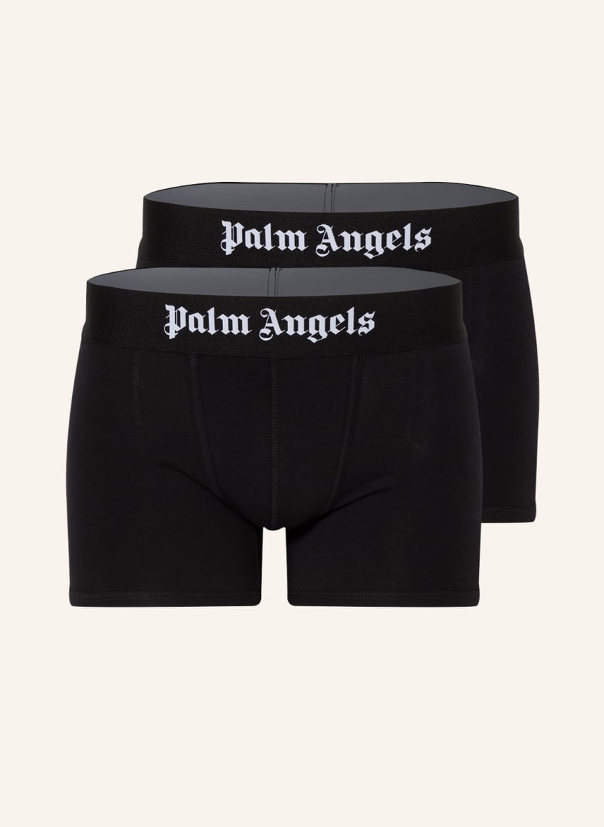Palm Angels 2-pack boxer shorts, Color: BLACK (Image 1)