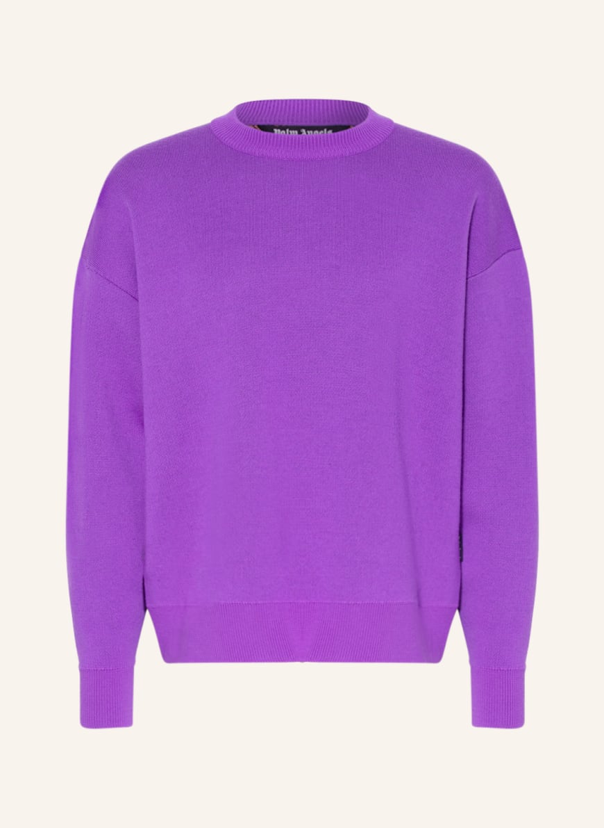 Palm Angels Oversized sweater, Color: BLACK/ PURPLE/ YELLOW (Image 1)