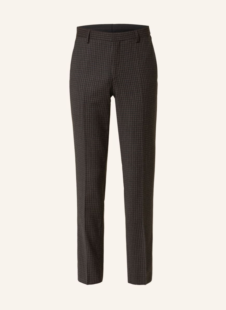 HUGO Anzughose GETLIN Extra Slim Fit, Farbe: SCHWARZ/ DUNKELBRAUN/ WEISS (Bild 1)