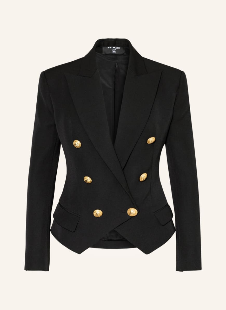 BALMAIN Blazer, Color: BLACK (Image 1)