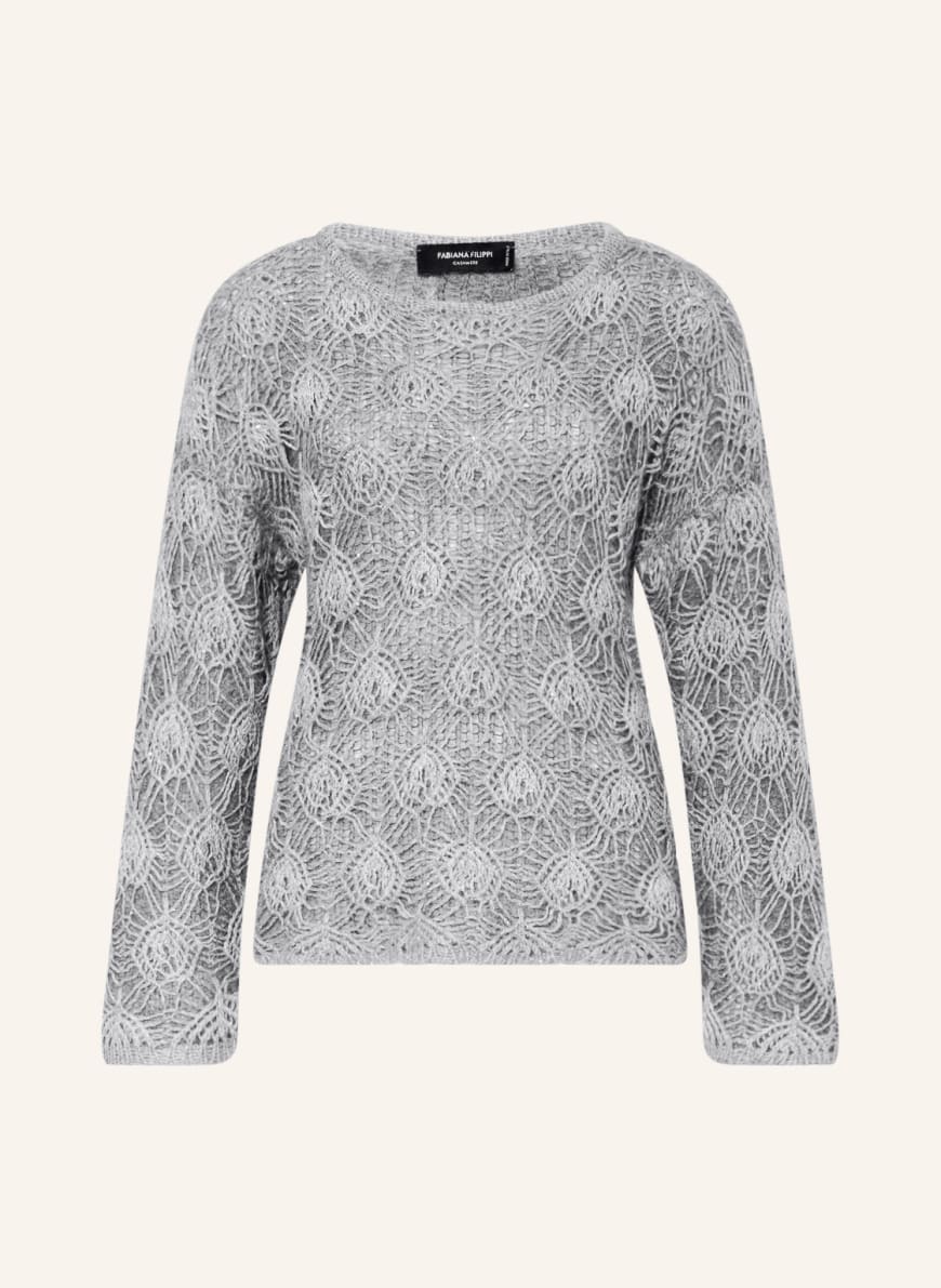 FABIANA FILIPPI Sweater with sequins, Color: GRAY (Image 1)