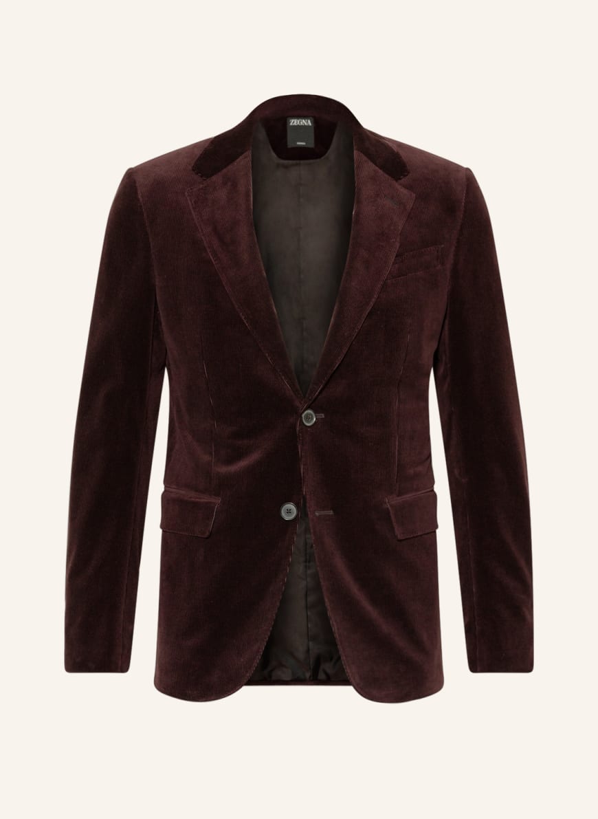 ZEGNA Corduroy blazer regular fit, Color: DARK RED(Image 1)