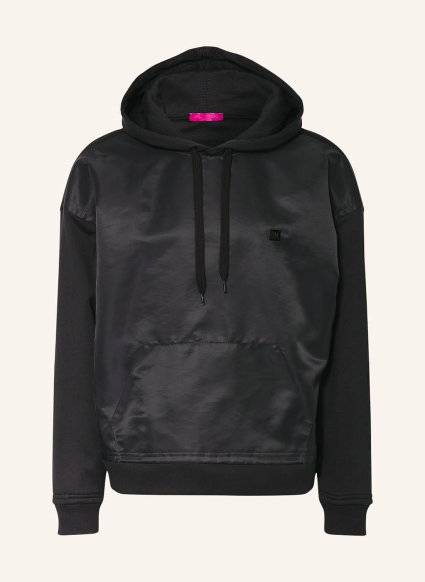 VALENTINO Hoodie in mixed materials , Color: BLACK (Image 1)