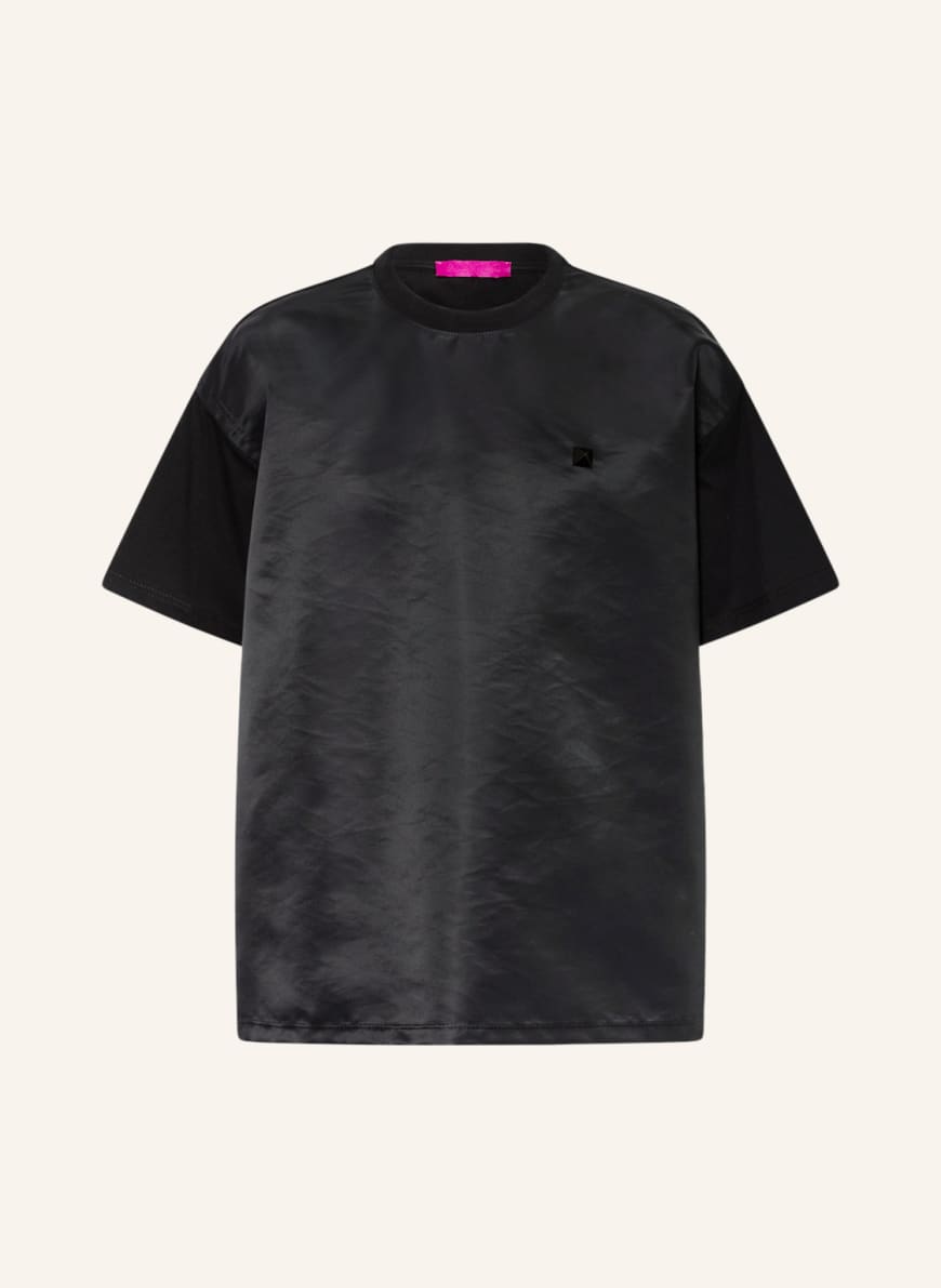 VALENTINO T-shirt in mixed materials , Color: BLACK (Image 1)