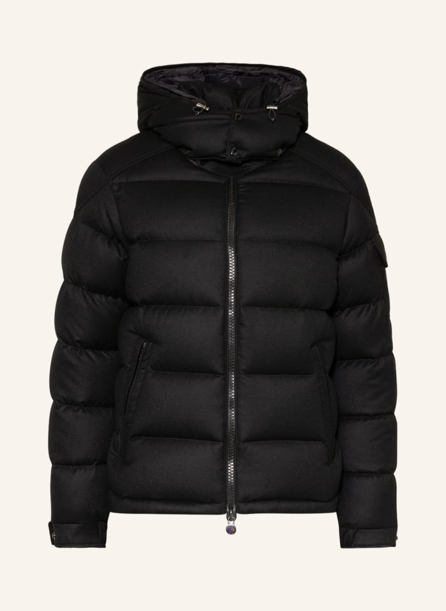 MONCLER Down jacket MONTGENEVRE with removable hood, Color: BLACK(Image 1)