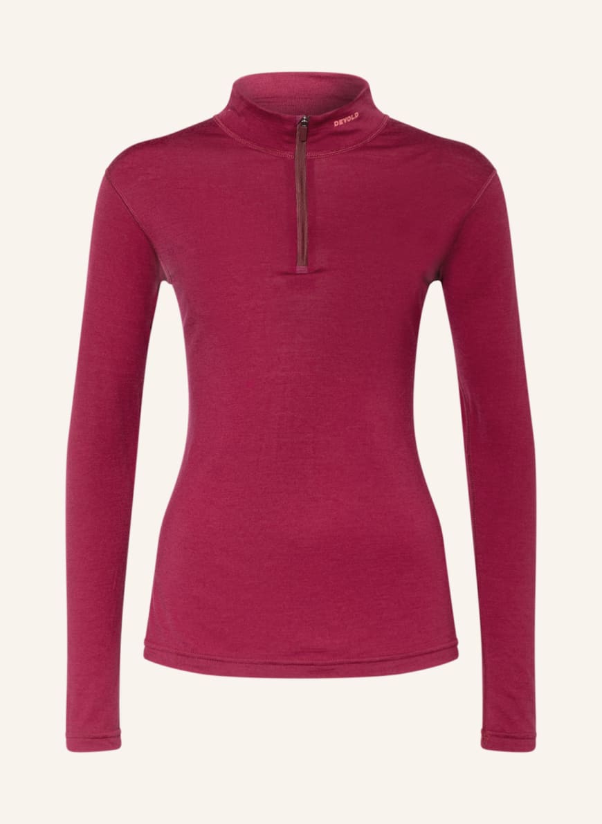 DEVOLD Functional underwear and shirt BREEZE in merino wool, Color: DARK RED (Image 1)
