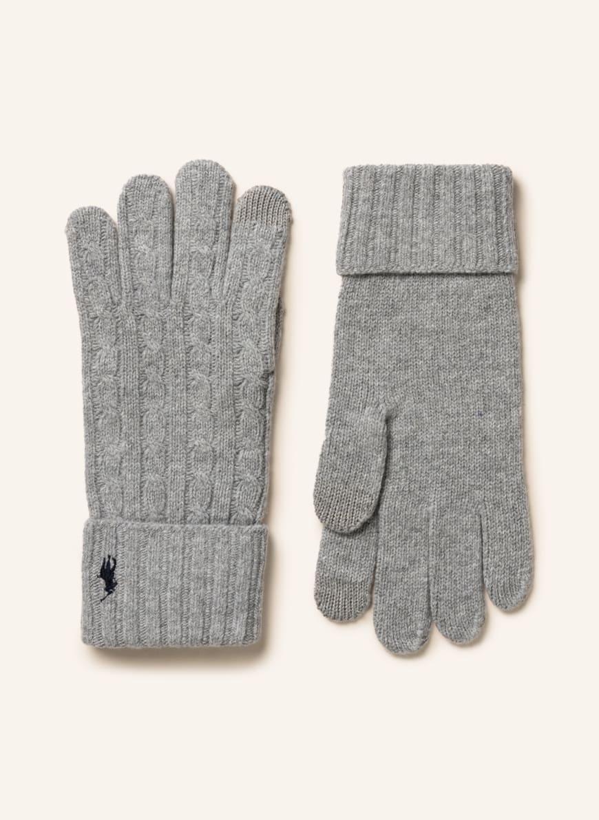 POLO RALPH LAUREN Gloves with touchscreen function in gray | Breuninger