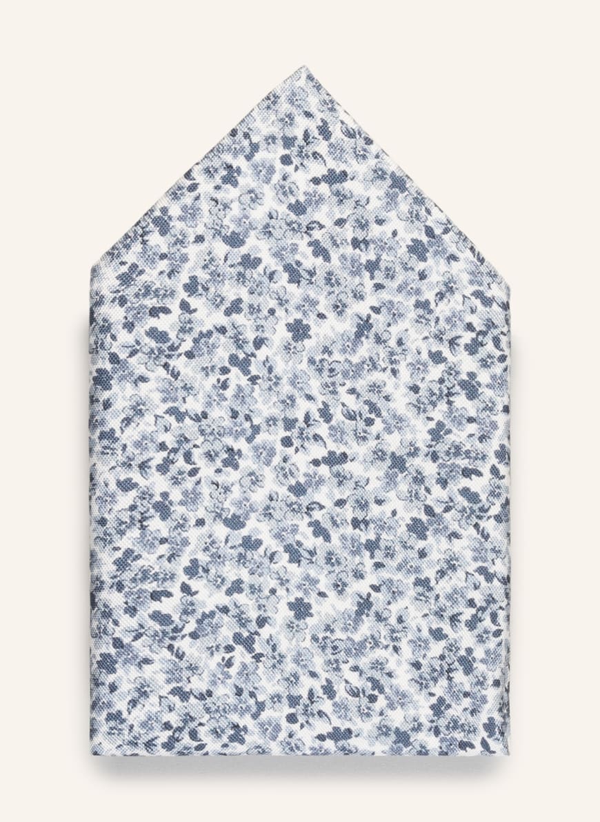 ETON Pocket square, Color: WHITE/ BLUE GRAY(Image 1)