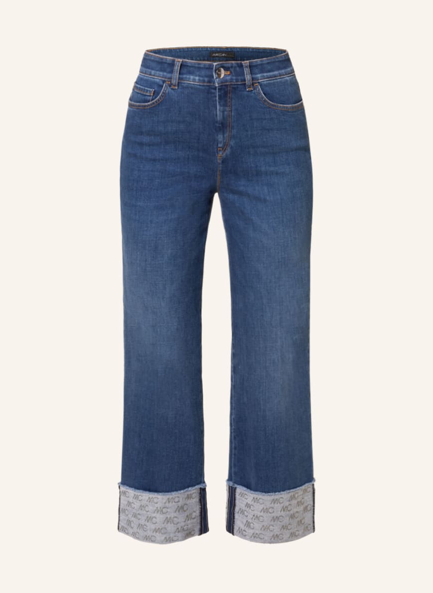 MARC CAIN Jeans-Culotte FES mit Schmucksteinen, Farbe: 353 blue denim(Bild 1)
