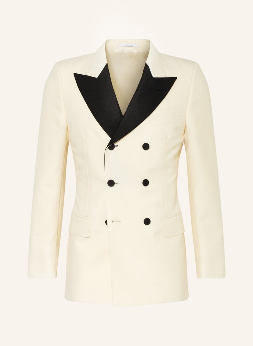 GUCCI Extra slim fit tailored jacket with mohair, Color: CREAM/ BLACK(Image 1)