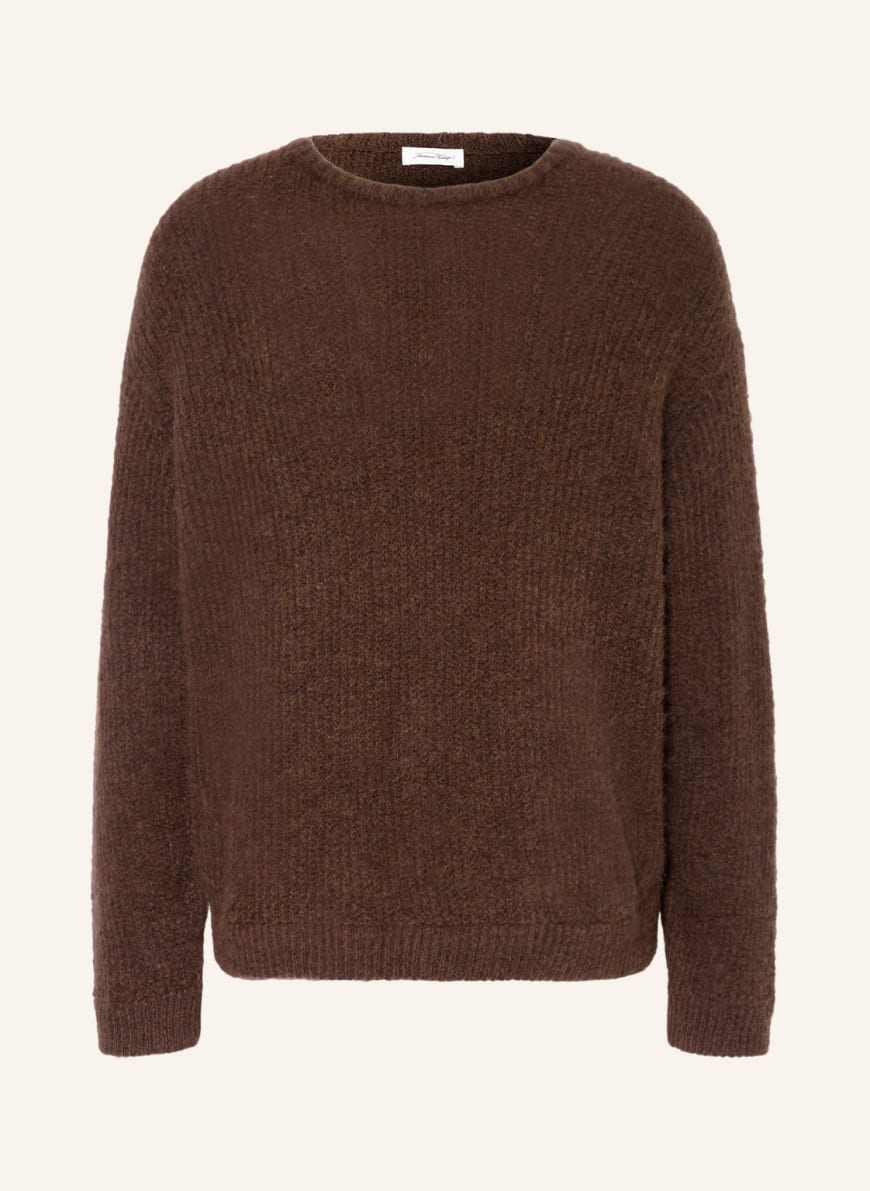 American Vintage Pullover mit Alpaka, Farbe: DUNKELBRAUN (Bild 1)