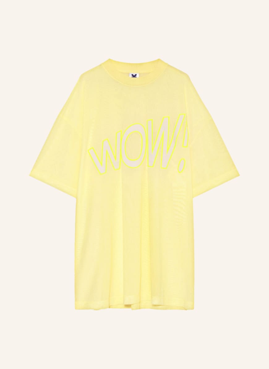 KARO KAUER Oversized-Shirt aus Mesh, Farbe: GELB (Bild 1)